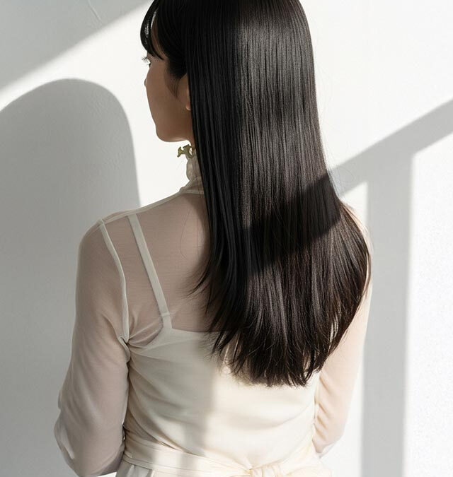 憧れの艶髪ストレートで上品な印象に