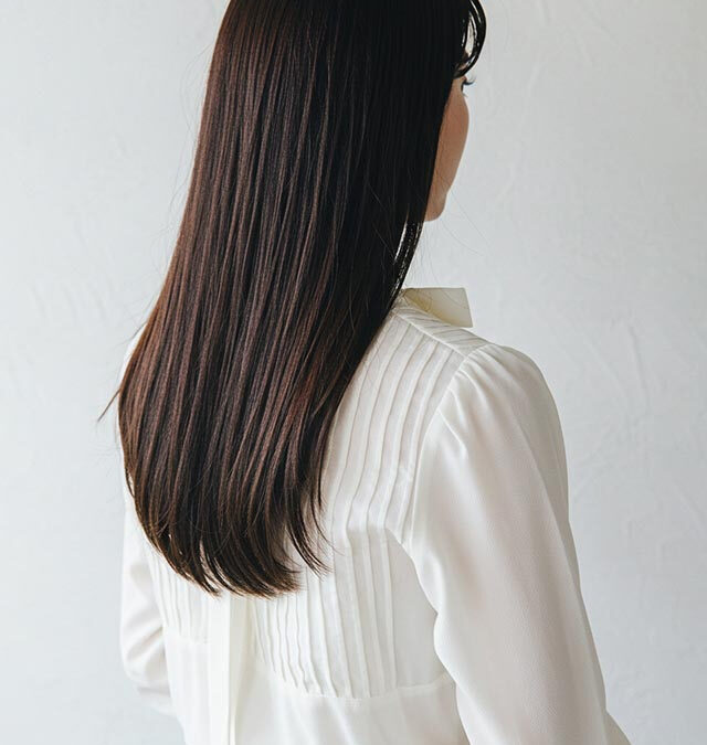 髪質改善で手に入れた、うるおい溢れる艶髪ストレート