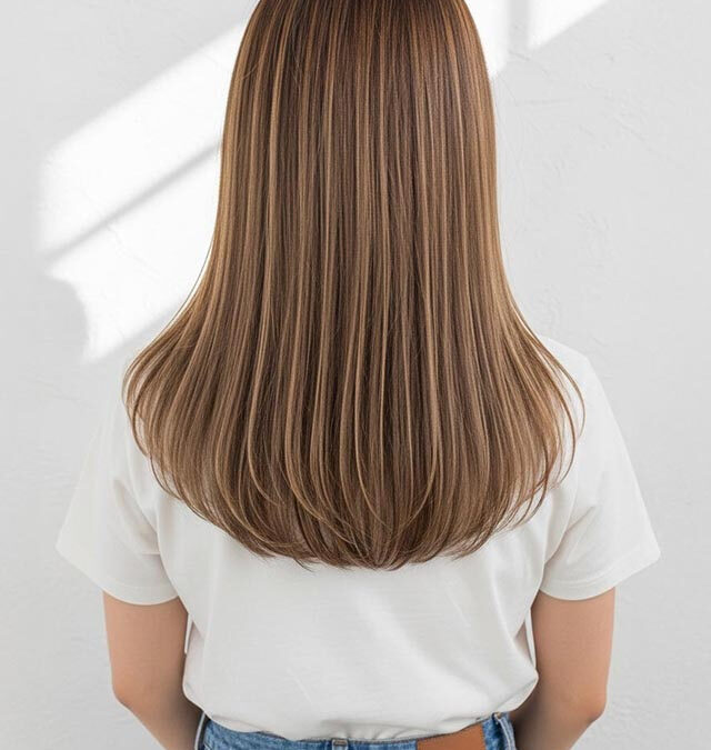 透明感ベージュミディ